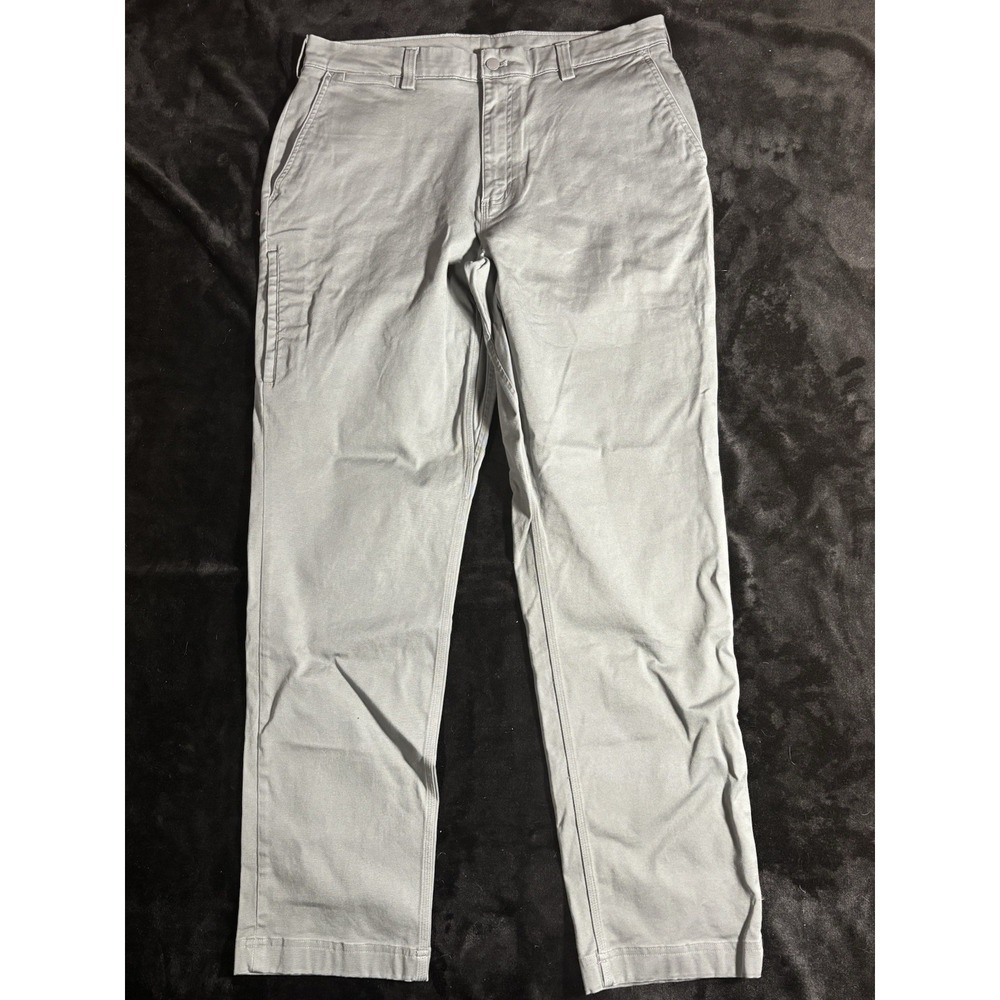Duluth Trading Carpenter Pants Gray Relaxed Fit 36x34 New Roomy Utility Fit - Picture 1 of 9